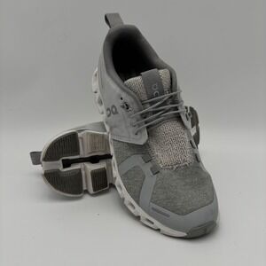 On Cloud Terry Womens 7 Grey/ White Colorway RoadRunning Shoes Low Top Sneakers